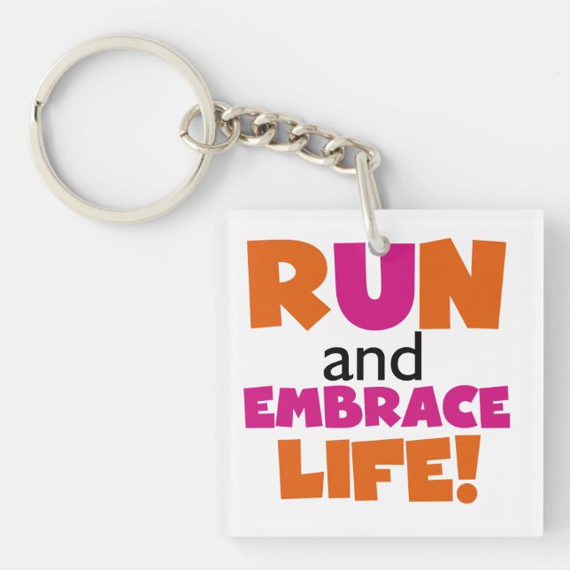 Run and Embrassez Life Orange Pink (Devant)