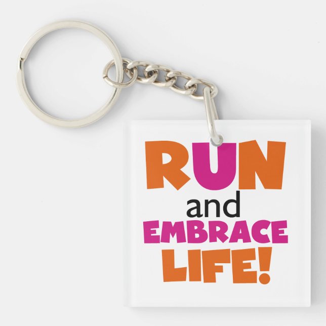 Run and Embrassez Life Orange Pink (Devant)
