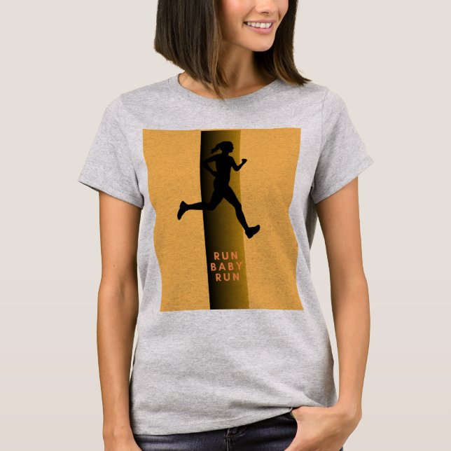 Run baby Run girl in Shirt (Vorderseite)