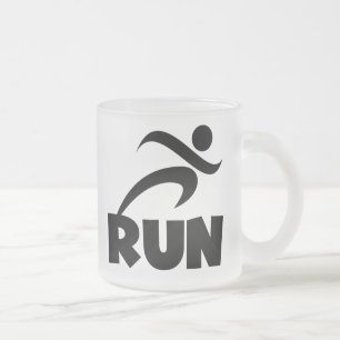 RUN Black Mattglastasse