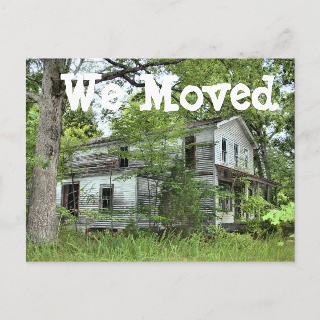 Run Down House We Moved Changer de carte d'adresse (Devant)