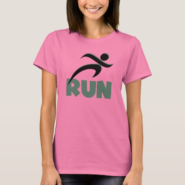 RUN Green T-Shirt (Vorderseite)