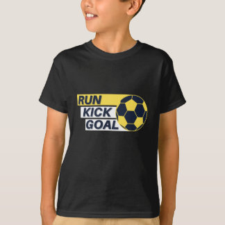 Run, Kick, Goal Soccer T-shirt