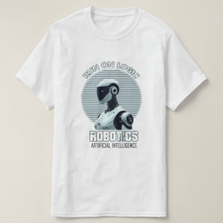 Run On Logic | T-Shirt Robot Humanoïde Moderne d'I