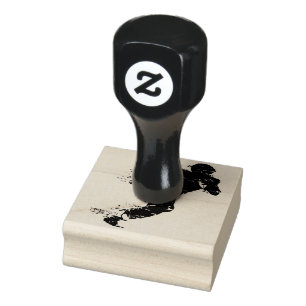 Run-Player Gummistempel