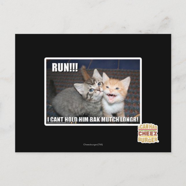 RUN!! POSTKARTE (Vorderseite)