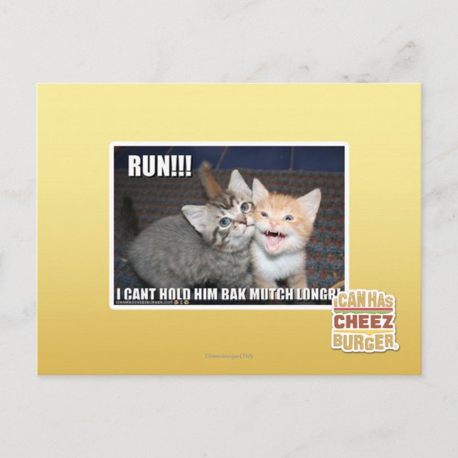 RUN!! POSTKARTE (Vorderseite)