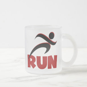 RUN Red Mattglastasse