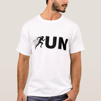 RUN-Schriftdesign Laufen | Minimalistischer Läufer T-Shirt