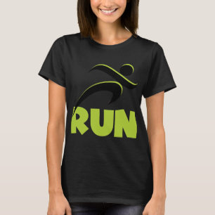 RUN Spring Green Fitness läuft T-Shirt