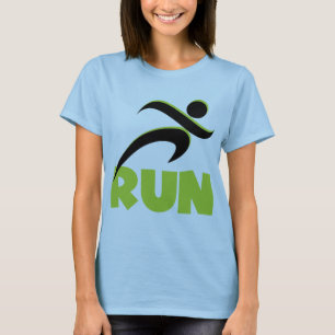 RUN Spring Green Fitness läuft T-Shirt