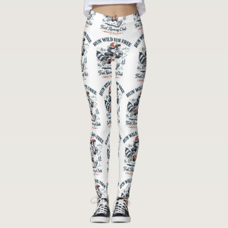 Run Wild Run Free Trail Running Club T-Shirt Leggings