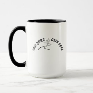 Run Your Own Race Motivational Quote Mug | Inspira Tasse