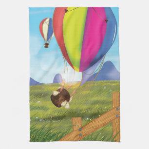 Runaway Cartoon Balloon Küchentuch