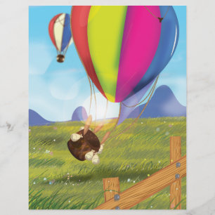 Runaway Cartoon Hot Air Ballon Flyer