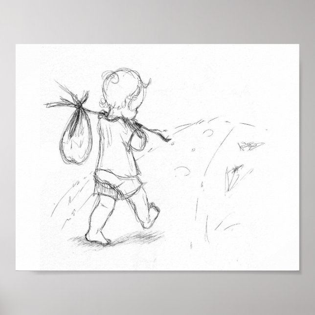 Runaway - Kleine Lieben Kunst Poster (Vorne)