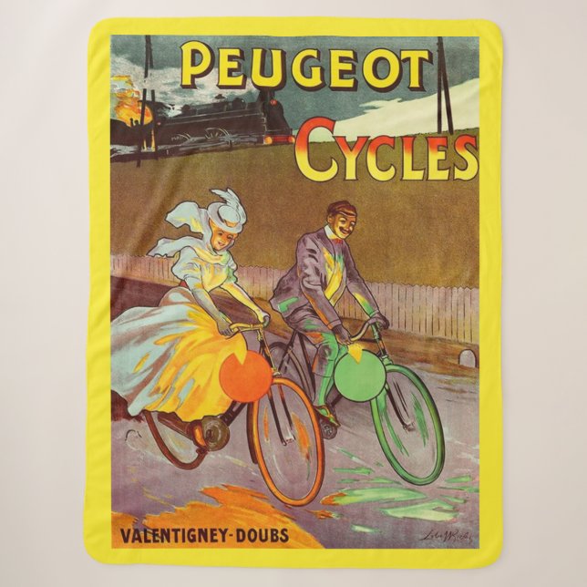 Rund 1900 Peugeot Fahrräder und Sherpadecke (Vorderseite)