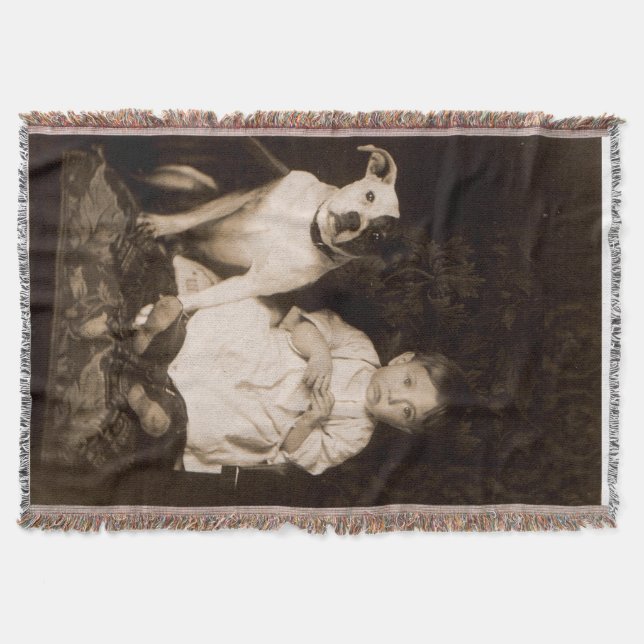 Rund 1910 Pitbull and baby RPPC Decke (Vorderseite)