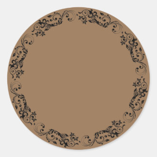 Rund-Aufkleber für elegante Blanken Runder Aufkleber