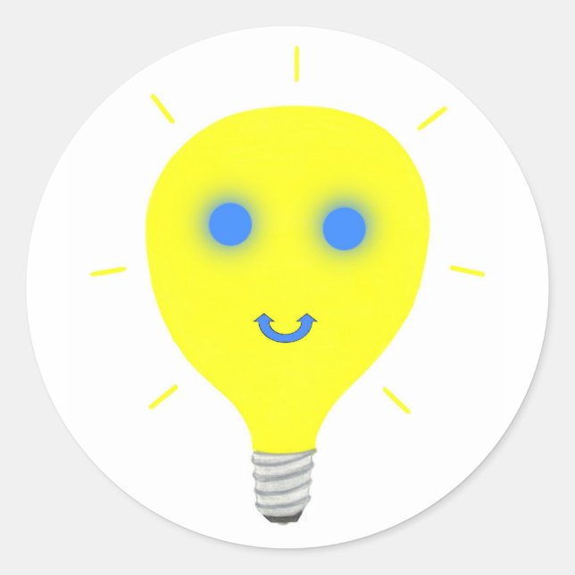 Rund-Aufkleber für Lampen Runder Aufkleber (Vorderseite)