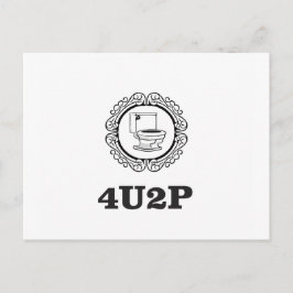 rund, damit Sie pinkeln Postkarte
