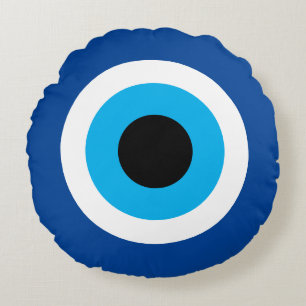 Rund Evil Eye Kissen