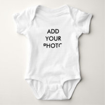 RUND Foto Personalisiert Baby Bodysuit