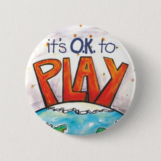 Rund ist es OKAY, Aufkleber zu spielen Button