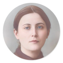 Rund katholische Aufkleber der hl. Gemma Galgani