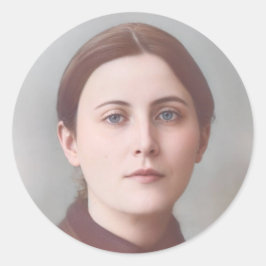 Rund katholische Aufkleber der hl. Gemma Galgani