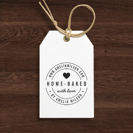 Rund moderne Zuhause gebacken mit Liebe Herz Permastempel