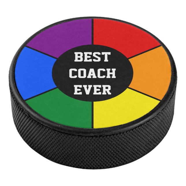 Rund-Rays Rahmen Regenbogen 2 + Ihr Rücken. Ideen Eishockey Puck (3/4)