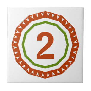 Rund spanische Buchstaben-Hausnummernfliesen Fliese