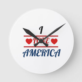 Rund Uhr - Ich liebe Amerika