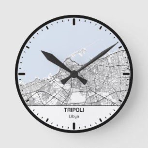 Rund Uhr Tripolis Uhr City Line Kunst