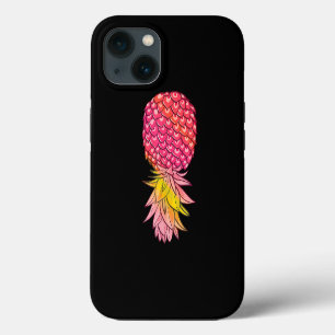 Rund um Ananas gestörter Sommerfruchtschwin iPhone Hülle
