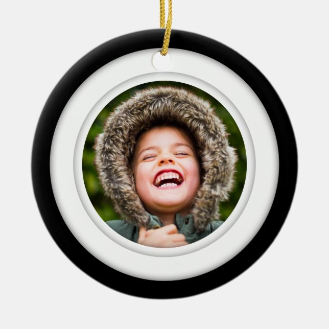 Rund um das Foto der zweiseitigen Keramik Ornament (Vorne)
