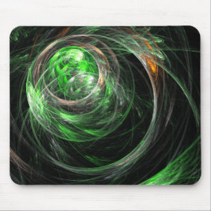 Rund um das Mousepad der grünen Abstrakten Kunst
