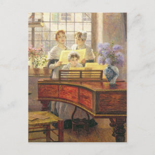 Rund um das Piano Postkarte