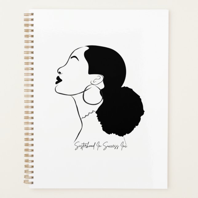 Rund um das Way Girl Spiral Foto Notebook Planer (Vorderseite)