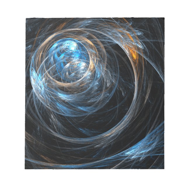 Rund um das World Abstrakt Art Notepad Notizblock (Vorderseite)