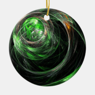 Rund um den Abstrakten Zirkel der Welt Keramik Ornament
