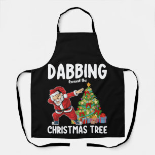Rund um den Weihnachtsbaum Santa Holiday tanzen Schürze