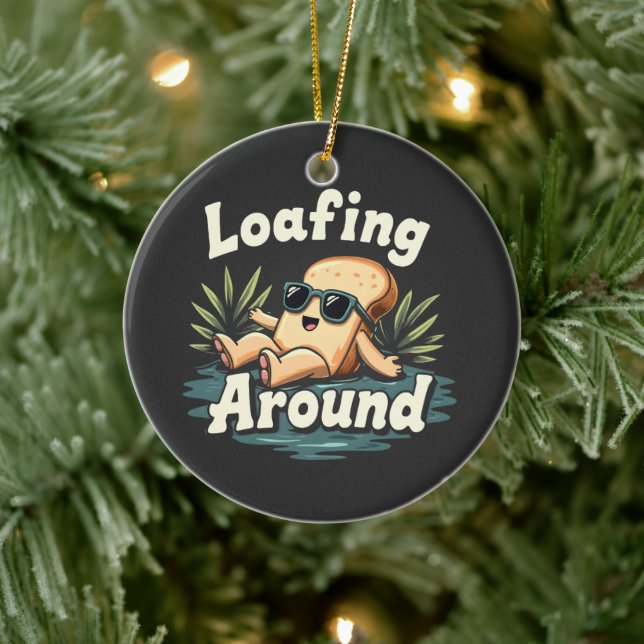 Rund um die entspannende Brotsaison Keramik Ornament (Baum)