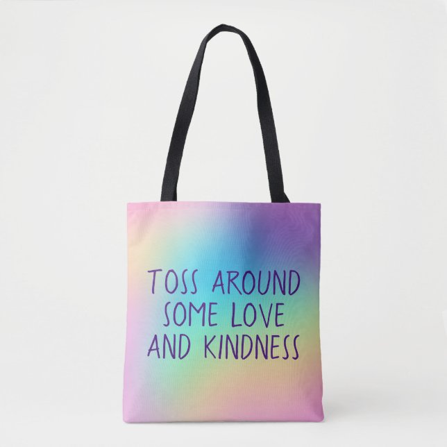 Rund um die Liebe und die Freundlichkeit der Tasch Tasche (Vorderseite)