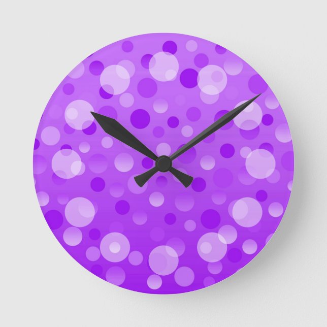 Rund um die Uhr "Bubbles" von Traubenfizz (Vorderseite)