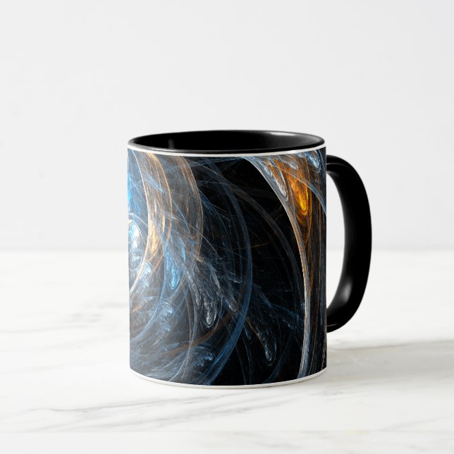 Rund um die Welt Abstrakter Kaffee-Tasse Tasse (VorderseiteRechts)