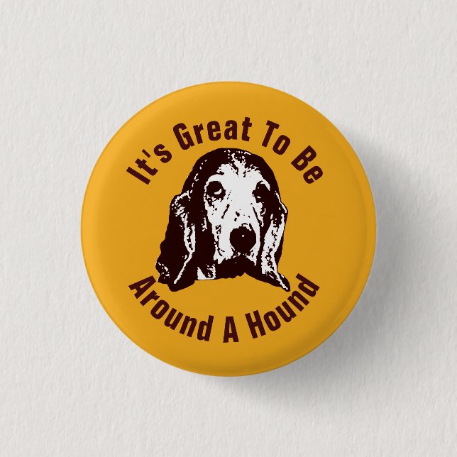 Rund um ein Hound Button (Vorderseite)