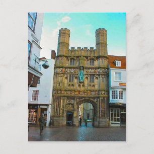 Rund um Großbritannien: Canterbury Cathedral Gate Postkarte
