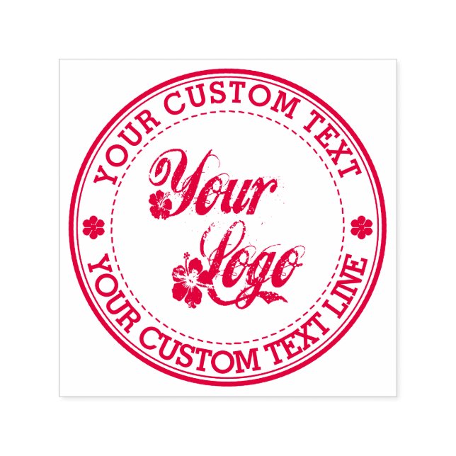 Rund um Ihren Text mit Logo Permastempel (Design)